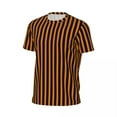 thumbnail image 5 of T Shirt For Men Orange And Black Striped T-Shirt Men Halloween Basic Sportswear Breathable Summer Hi, 5 of 7