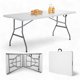 thumbnail image 1 of Mesa Plegable Blanca 1.80 m Tipo Portafolio Kinghouse, Ideal para Eventos, Jardín y Camping, Resistente  blanco, 1 of 6