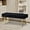 Black, variant on Entryway Bench, 40'' Upholstered Bedroom Benches, End of Bed Bench with Metal Legs, for Decorative, Living Room, Dining Room, Black Bench