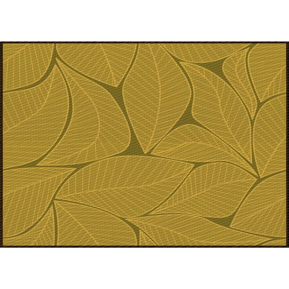 Ahgly Company Machine Washable Indoor Rectangle Transitional Dark Bisque Brown Area Rugs, 8' x 10'