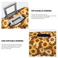 thumbnail image 4 of Bingfone Vintage Wood Grain Sunflower B Luggage Cover Washable Suitcase Cover Protector Anti-scratch Suitcase cover Fits 18-32 Inch Luggage (No luggage included), 4 of 8