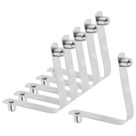 WRISTBIQUE 6 Pcs Swimming Pool Butterfly Clips with Locking Mechanism, Pool Brush & Leaf Rake Attachment Accessories