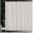 thumbnail image 4 of Ambesonne Abstract Shower Curtain, Modernized Elements Art, 69"Wx84"L, White Dark Warm Taupe, 4 of 5