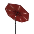 thumbnail image 4 of 9ft LED Lighted Patio Umbrella, Outdoor Market Umbrella with Crank Lift & 8 Ribs for Garden, Deck & Poolside, 4 of 6