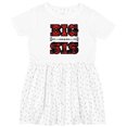 thumbnail image 3 of Inktastic Big Sis Buffalo Plaid Sister Girls Toddler Dress, 3 of 5