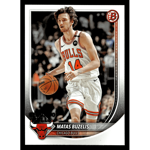 2025-26 Topps Bowman 73 Matas Buzelis Chicago Bulls Basketball Card