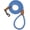 Blue White, variant on General Short Leash for Large Dogs, Short Dog Rope Leash with Heavy Duty Metal Sturdy Clasp, Genuine Leather Tailored Connection(White, 18 Inch)
