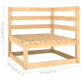 thumbnail image 2 of Juego de Lounge para Patio Casafoyer 2 Piezas con Cojines de Madera de Pino, 2 of 5
