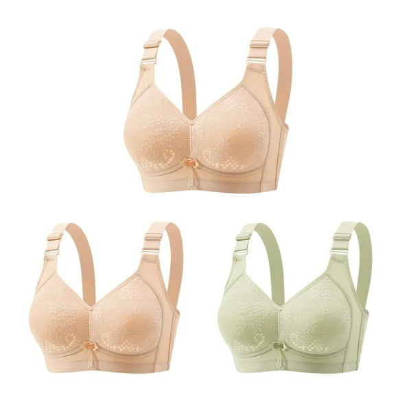 Twfbrm Bras for Women Woman's Fashion Comfortable Breastplate Lace Breathable Bra Underwear No Rims Soft Breathable Bra