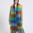 thumbnail image 1 of Bufanda de Cachemira de lujo para mujer, chal cálido de invierno, Pashmina larga con borlas, manta gruesa, novedad de 2022 Fivean unisex, 1 of 2