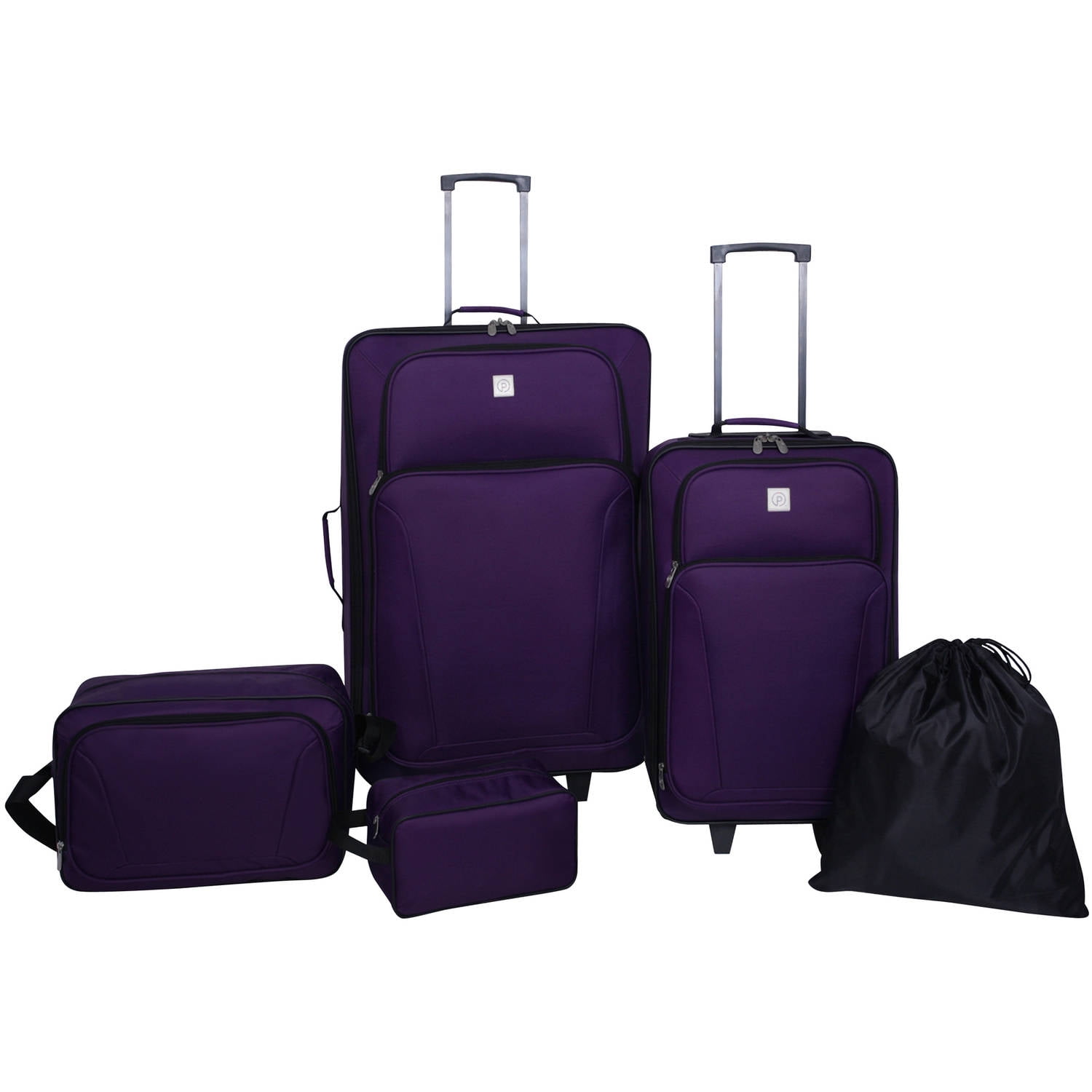 Protege Purple Luggage Set, 5 Piece Set includes 28