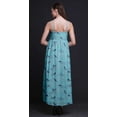thumbnail image 2 of Bimba Robe Longue d'Été Sans Manches à Imprimé Teinture sur Nœuds Décontractée Maxi de Plage pour Femmes - Petit, 2 of 6