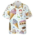 thumbnail image 2 of Las más nuevas camisetas holgadas y transpirables con estampado 3D de muñeco de nieve y helado para hombre y mujer, camisetas de manga corta para fiesta en la playa, 2 of 5