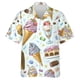 thumbnail image 2 of Las más nuevas camisetas holgadas y transpirables con estampado 3D de muñeco de nieve y helado para hombre y mujer, camisetas de manga corta para fiesta en la playa, 2 of 5