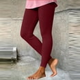 thumbnail image 2 of Ovbmpzd High Wasited Women Yoga Pants Slim-Leg Active Petite Red Leggings Casual Tummy Control Leggings,L, 2 of 6