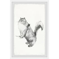 Parvez Taj Gray Maine Coon Framed Wall Art