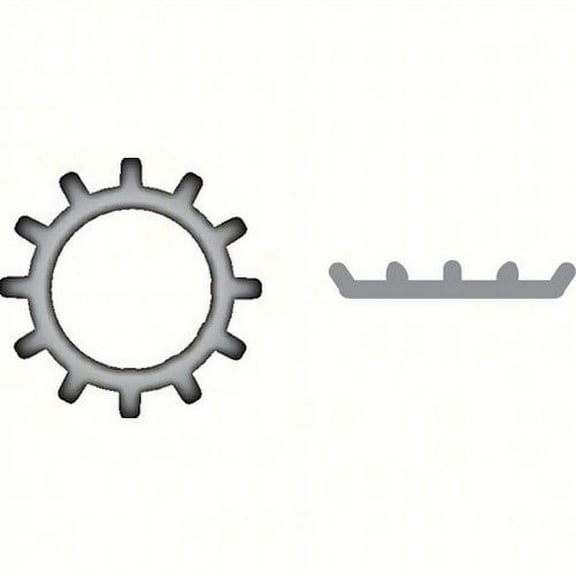 SeaChoice 01024; 3/8 External Tooth L/ W 410 Stainless Steel 100/ B