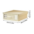 thumbnail image 3 of Btomtd Bed Linen Storage Box with Zipper Closure, Foldable Organizer Storage Bags for Blankets and Quilts, Sheet and Cover Storage Containers, Size 14L, Beige, 3 of 9