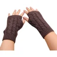 thumbnail image 3 of Guantes Sin Dedo Punto Tejidos Calidos Lana Mitones Tejidos, 3 of 4