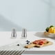 thumbnail image 4 of 2 saleros y pimenteros de acero inoxidable con tapa, mini saleros para cocina y viajes, dispensador de pimienta comercial para cocinar, 4 of 8