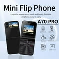 A70 Pro Mini Flip Phone NonSmart 2G Foldable Cell Phone with Dual