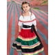 thumbnail image 4 of Vestido tradicional mexicano para niñas de Halloween, blusa con bloques de Color, falda de baile flamenco para celebraciones de festivales, 4 of 4