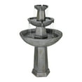 thumbnail image 3 of 43.3" Tall Outdoor 3-Tiered Pedestal Water Fountain and Birdbath for Garden and Patio Decor, 3 of 9