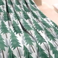 thumbnail image 3 of Green Christmas Tree Pattern Blanket,Comfortable Soft Flannel Throw Blanket,All Season,Warm Lightweight Blankets for Sofa Bed Couch Living Room Chair,60"x80", 3 of 4