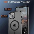 thumbnail image 4 of Magnetic for iPhone 15plus Case (Compatible with MagSafe) ( Military Grade Drop Protection) Slim Translucent Matte Shockproof with Anti-Fingerprint Ph, 4 of 5
