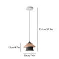 thumbnail image 2 of Tunhigl Modern Industrial Iron Pendant Light Fixture for Bedroom, Dining Room, Hallway, and Balcony Ceiling Lighting with Soft Illumination Black, 2 of 7