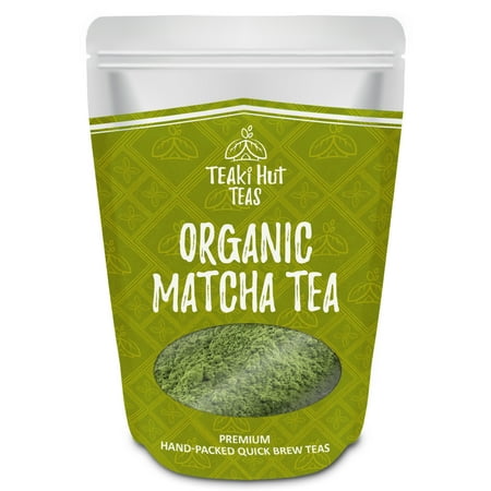 TEAki Hut Organic Matcha Green Tea Powder Culinary Grade 2 oz (50 Servings) - Excellent Weight Loss Benefits - More Antioxidants than Green Tea (Best Matcha Green Tea For Weight Loss)