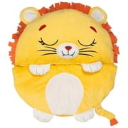 Happy Nappers: Pillow & Sleepy Sack: Large - Lion Lex - 66 x 30, 2-In-1: Plush Animal Opens Into Sleeping Bag, Soft Play & Nap Character, Kids 7+