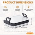 thumbnail image 3 of Lttoisl HFSAZJ Stainless Steel Air Fryer Baking Pan with Silicone Handles & Rack, Durable Frying Accessories Replacement, Non-Stick Roasting Basket for Ninja AF400EU AF451EU AF500EU DZ400EU, 3 of 8