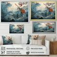 thumbnail image 4 of Designart "Mythology in Watercolor Venus" Fashion Framed Wall Art - Glam Blue Classics Hallway Framed Wall Art Decor, 4 of 6
