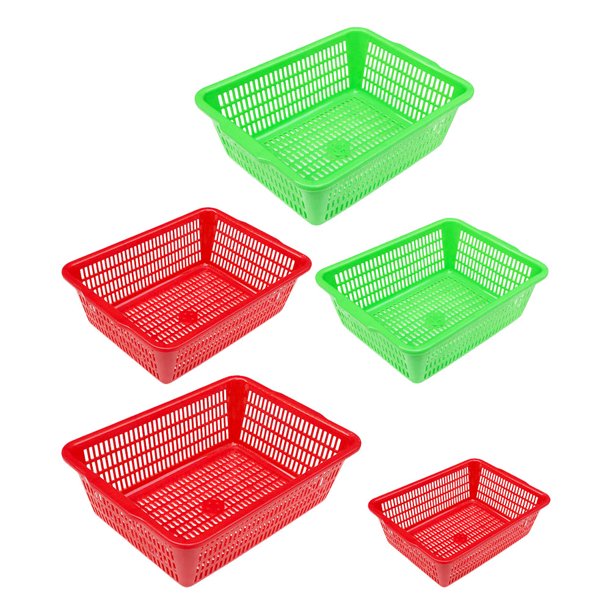unbranded 5Ud Cesta Plástica Para Almacenar Y Organizar Artículos En Hogar Y Cocina