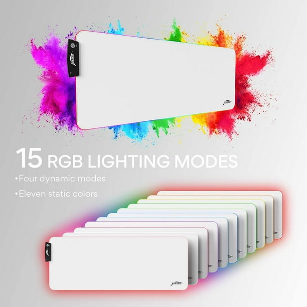 White rgb mouse pad deals