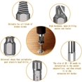 thumbnail image 3 of 22 piezas de extractores de tornillos dañados, brocas de pulido independientes, extractores de tornillos y extracción para pernos o tornillos dañados, 2-12 mm,, 3 of 5