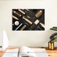 thumbnail image 3 of Elephant Stock Salon Tools Wall Art - Horizontal Canvas Wall Art - Living Room Wall Decor - Fashion And Beauty Canvas - Black And Gold Decor - 12" x 8", 3 of 8