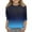 Blue, variant on TQWQT Girls 3/4 Sleeve Shirts Graphic Gradient Shirts Trendy Size 3-4 Cute Shirt Kids Crewneck Tshirts Girls Tops Tween Girls Clothes
