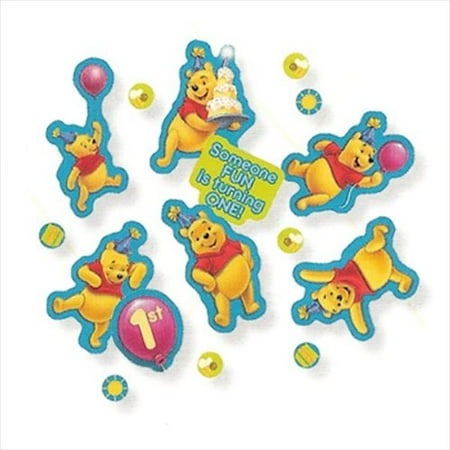 Winnie the Pooh Balloon 1st Birthday Paper Confetti (1 bag)