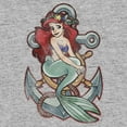 thumbnail image 2 of Men's The Little Mermaid Ariel Vintage Anchor Pull Over Hoodie, 2 of 4