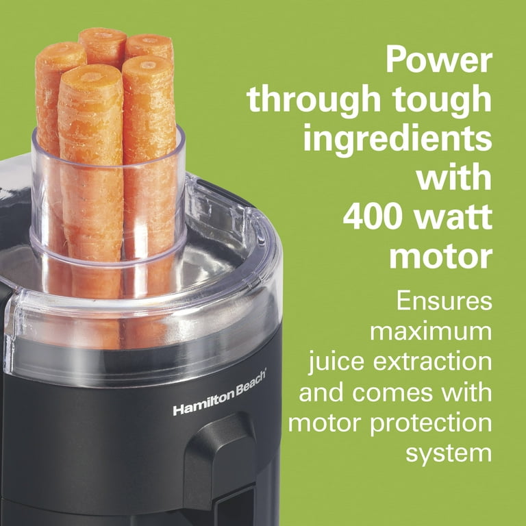 Hamilton Beach - HealthSmart Compact Juice Extractor - Black