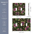 thumbnail image 3 of Dailycode Light Switch Plate Covers 2 Gang Wall Plate Plastics Outlet Covers for Kitchen Home Office Decor Four Leaf Clover Star, 3 of 8