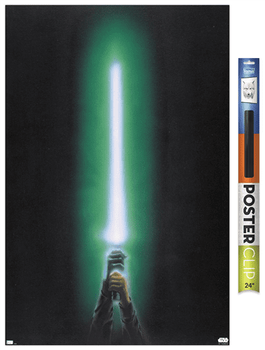 Star Wars: Original Trilogy - Green Lightsaber Wall Poster, 