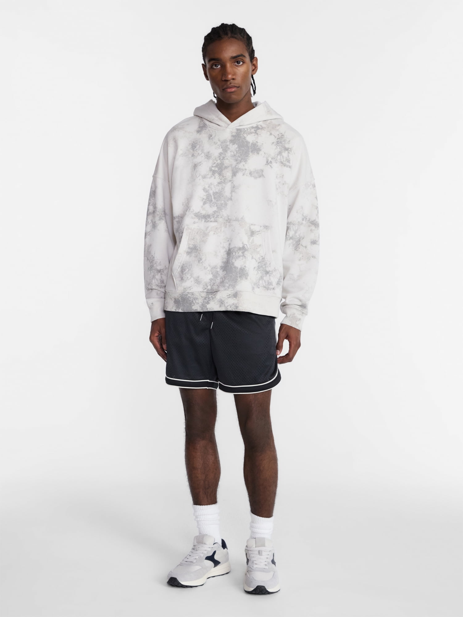 No Boundaries Solid and Printed Mesh Shorts, 5" Inseam, Men's XS-5XL