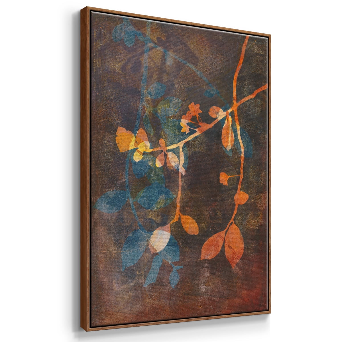 Branching Out V Framed Premium Gallery Wrapped Canvas - Ready to Hang - 27 x 41 - Walnut Floating Frame
