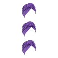 thumbnail image 3 of Guardurnaity Turbante nudo étnico estilo hiyab interior donut diadema pañuelo pérdida capó para mujeres accesorios de de cara Type1 NO1, 3 of 6
