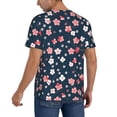 thumbnail image 2 of Fotbe Cherry Blossoms Baseball Jersey Shirt for Men and Women, Casual Short Sleeves Button Down T-Shirt-4X-Large, 2 of 9