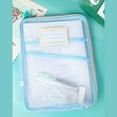 thumbnail image 4 of HOZADOIE Storage Device Home Essentials -Shaped Subject Classification Bag Mesh File Bag Thickened Subject Bag Exam Paper Book Storage Bag, 4 of 4