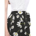 thumbnail image 6 of DARING DIVA Juniors Self Bow Tie Elastic High Waist Summer Beach Culottes Shorts, 6 of 6